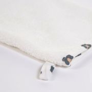 Prosop cu gluga si manusa de baie Childhome Jerse/Frotir 80x80 cm, Leopard ERFCH-CCBCJLEO