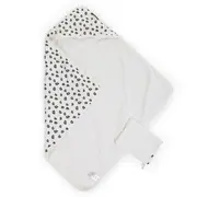 Prosop cu gluga si manusa de baie Childhome Jerse/Frotir 80x80 cm, Leopard ERFCH-CCBCJLEO