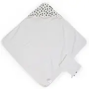 Prosop cu gluga si manusa de baie Childhome Jerse/Frotir 80x80 cm, Leopard ERFCH-CCBCJLEO