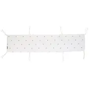 Protectie patut Childhome Jerse/Muselina 35x170 cm, Inimioare ERFCH-CCBPJOH