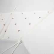 Protectie patut Childhome Jerse/Muselina 35x170 cm, Inimioare ERFCH-CCBPJOH