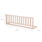 Protectie pentru pat Childhome 120 cm, Fag Natur ERFCH-BERA