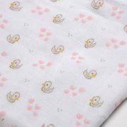 Set 3 Museline Beaba bumbac organic 70x70 cm Swan Pink ERFB920343