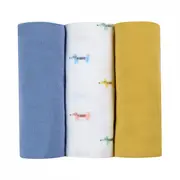 Set 3 Museline Beaba bumbac organic 70x70 cm Teckel Beige ERFB920347