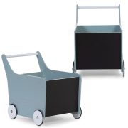 Carucior cu spatiu depozitare si tabla de scris Childhome, Lemn Menta ERFCH-WODSTRM