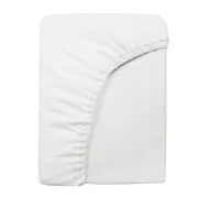 Cearsaf saltea 75x95 cm Childhome, Tricot Alb ERFCH-CCPMCTWH
