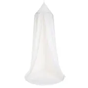 Cort cu baldachin + saltea de joaca Childhome 120x120x230 cm, Jerse Alb ERFCH-CCHCTW