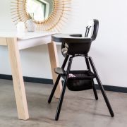 Cos accesorii pentru scaun de masa Childhome Evolu, Negru ERFCH-CHEVOBASB