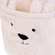 Cos depozitare Childhome 25x20x20 cm, Teddy Alb ERFCH-CCBTW20