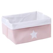Cos depozitare panza Childhome 40x30x20 cm, Roz ERFCH-CCCB30PW