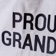 Geanta Childhome Proud Grandma Alb ERFCH-CWGBOW