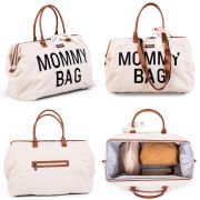 Geanta de infasat Childhome Mommy Bag Teddy Ecru ERFCH-CWMBBTW