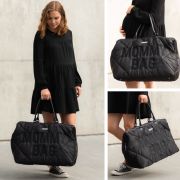 Geanta de infasat matlasata Childhome Mommy Bag Negru ERFCH-CWMBBPBL