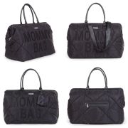 Geanta de infasat matlasata Childhome Mommy Bag Negru ERFCH-CWMBBPBL