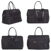 Geanta de infasat matlasata Childhome Mommy Bag Negru ERFCH-CWMBBPBL