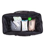 Geanta de infasat matlasata Childhome Mommy Bag Negru ERFCH-CWMBBPBL