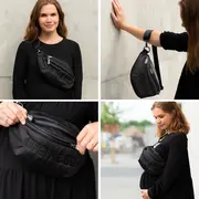 Geanta matlasata Childhome Banana On The Go Negru ERFCH-CWBANAPBL