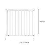 Poarta de siguranta lemn Childhome Maestro 73.5-104 cm Alb ERFCH-VHMAEW