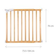Poarta de siguranta lemn Childhome Maestro 73.5-104 cm Natural ERFCH-VHMAE