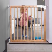 Poarta de siguranta lemn Childhome Maestro 73.5-104 cm Natural ERFCH-VHMAE