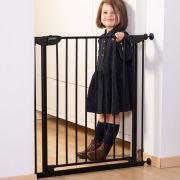 Poarta de siguranta metal Childhome Eltra Doorgate Pressure 75-81 cm, Negru ERFCH-VHELTB