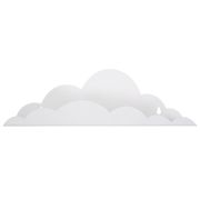 Raft de perete Norisor Childhome, Metal Alb ERFCH-WSCLW