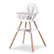 Scaun de masa reglabil in inaltime Childhome Evolu 2 Natural/Alb ERFCH-CHEVOCHNW