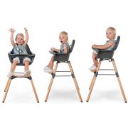 Scaun de masa reglabil in inaltime Childhome Evolu 2 Natural/Antracit ERFCH-CHEVOCHNA