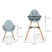 Scaun de masa reglabil in inaltime Childhome Evolu 2 Natural/Menta ERFCH-CHEVOCHMI