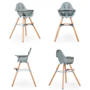 Scaun de masa reglabil in inaltime Childhome Evolu 2 Natural/Menta ERFCH-CHEVOCHMI