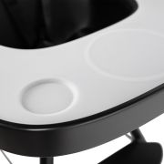 Tavita scaun de masa Childhome Evolu + Protectie din silicon, Negru ERFCH-CHEVOTSBL