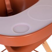 Tavita scaun de masa Childhome Evolu + Protectie din silicon, Ruginiu ERFCH-CHEVOTSRU