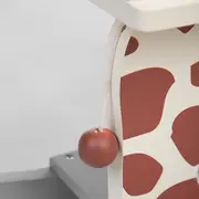 Balansoar Childhome Girafa 12-30 luni, MDF Ecru/Gri ERFCH-CWRGIF