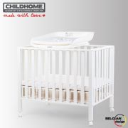 Masa de infasat pentru patut Childhome Evolux, 83x60 cm, Alb ERFCH-CHUEVOW