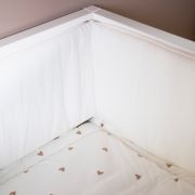 Protectie patut Childhome 35x340 cm Jerse/Muselina, Inimioare ERFCH-CCPPJOH