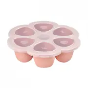 Recipient ermetic silicon multiportii 6x150 ml Beaba Old Pink ERFB912615
