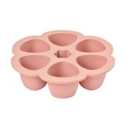 Recipient ermetic silicon multiportii 6x150 ml Beaba Old Pink ERFB912615