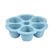 Recipient ermetic silicon multiportii 6x90 ml Beaba Windy Blue ERFB912493