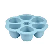 Recipient ermetic silicon multiportii 6x90 ml Beaba Windy Blue ERFB912493