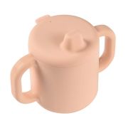 Set de masa silicon cu cana Beaba Old Pink ERFB913527