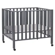 Tarc Childhome 94 cu roti 75x95 cm Lemn, Antracit ERFCH-PA94AN