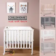 Tarc Childhome 94 cu roti 75x95 cm Lemn, Antracit ERFCH-PA94AN