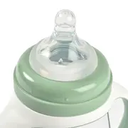 Biberon de invatare 2 in 1 din Tritan Beaba 210 ml Sage Green ERFB913531