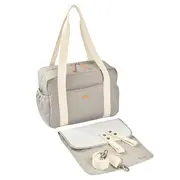 Geanta de infasat Beaba Paris Pearl Grey ERFB940295