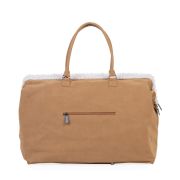 Geanta de infasat Childhome Mommy Bag, aspect piele intoarsa Bej ERFCH-CWMBBMR