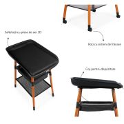 Masuta de infasat Childhome Evolux Nuc/Negru ERFCH-CHTEVONBL