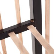 Patut Childhome Cot 97 Fag 60x120 cm, Natural/Negru ERFCH-BE97BN