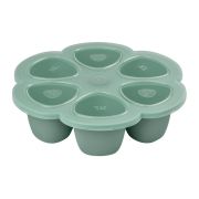 Recipient ermetic silicon multiportii 6x150 ml Beaba Sage Green ERFB914001