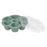 Recipient ermetic silicon multiportii 6x150 ml Beaba Sage Green ERFB914001
