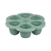 Recipient ermetic silicon multiportii 6x90 ml Beaba Sage Green ERFB914000